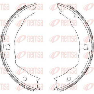 Колодки гальмівні барабанні REMSA 4717.00