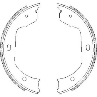 Колодка гальм. барабан. BMW, RENAULT, VW задн. REMSA 4740.00