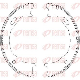 Колодки гальмівні барабанні REMSA 4747.00