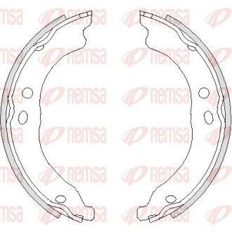 Колодки гальмівні барабанні REMSA 4750.00