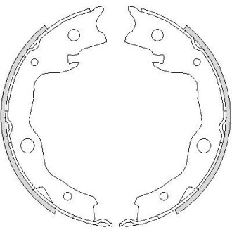 Колодка гальм. барабан. NISSAN X-TRAIL 07-, QASHQAI 07-, JUKE 10 задн. REMSA 4752.00