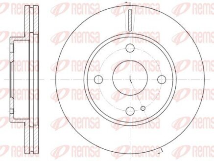 Диск гальмівний REMSA 6056.10