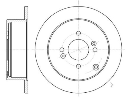 Диск гальмівний HYUNDAI ACCENT, GETZ, KIA RIO II задн. REMSA 61024.00
