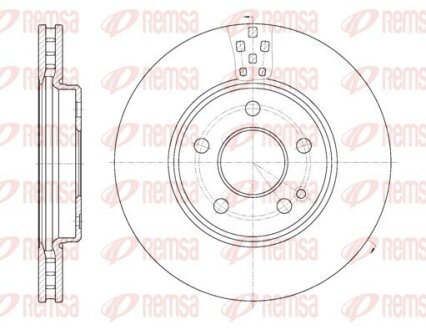 Диск тормозной REMSA 61029.10