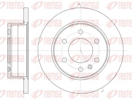 Диск гальмівний MB SPRINTER задн. REMSA 61035.00