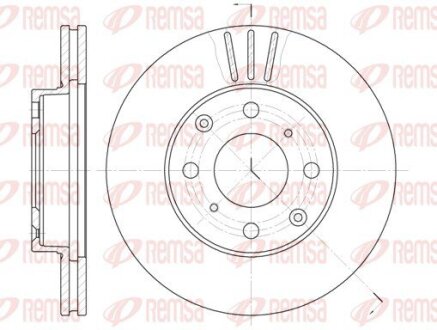 Диск тормозной REMSA 6108.10