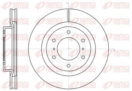 Диск гальмівний MITSUBISHI PAJERO IV передн. REMSA 61100.10
