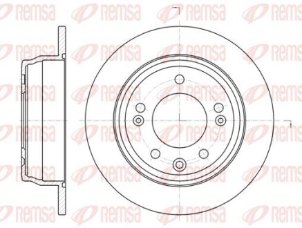 Диск тормозной HYUNDAI i30 (FD) (10/07-11/11) задн. (выр-во) REMSA 61105.00