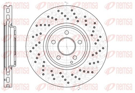 Диск гальмівний MB E-CLASS (W211) 05 - передн. REMSA 61123.10