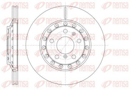 Диск тормозной зад. 310mm VW Phaeton, Audi A8 02- REMSA 61155 10