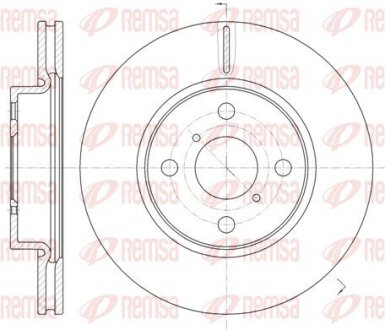 Диск гальмівний REMSA 61169.10