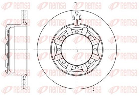 Диск гальмівний REMSA 61170.10