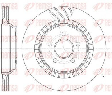 Диск гальмівний REMSA 61187.10