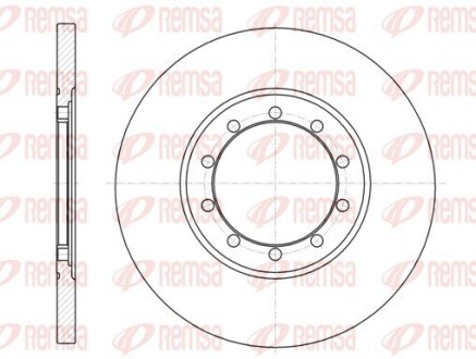 Диск гальмівний FORD TRANSIT 2.2-2.4 06- задн. REMSA 61201.00