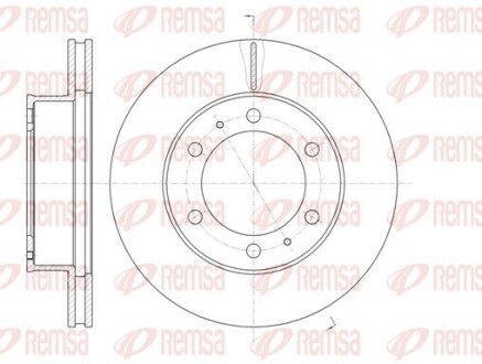 Диск гальмівний TOYOTA HILUX III передн. REMSA 61205.10