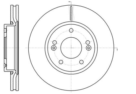 Диск тормозной HYUNDAI i30, KIA CEE`D, SOUL передн., вент. (выр-во) REMSA 61208.10