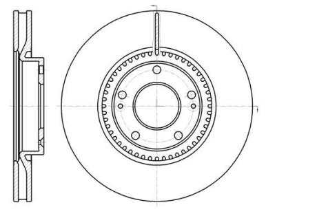 Диск тормозной HYUNDAI i30 передн., вент. (выр-во) REMSA 61217.10