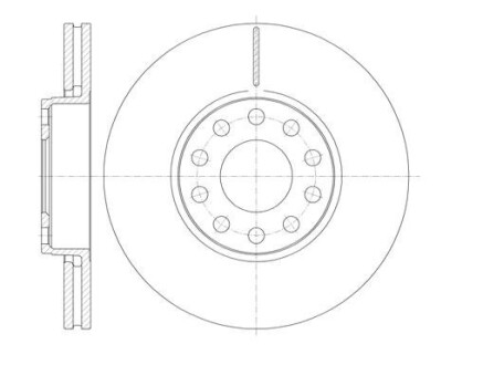 Диск тормозной SKODA SUPERB (3U4) (02/02-06/08) передн. (выр-во) REMSA 61227.10