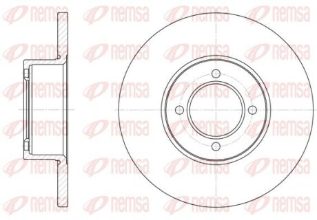 Диск гальмівний REMSA 6127.00