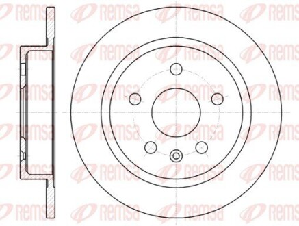 Диск тормозной OPEL INSIGNIA (07/08-) задн. (выр-во) REMSA 61279.00