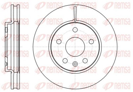 Диск гальмівний OPEL INSIGNIA (07/08-) передн. REMSA 61285.10