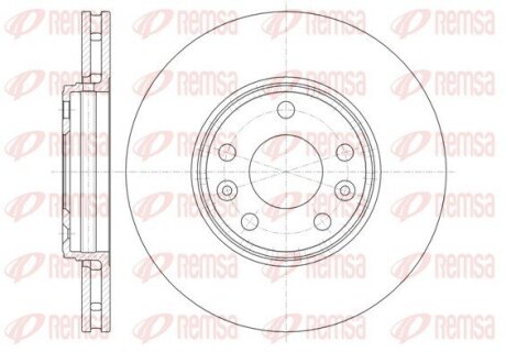 Диск гальмівний RENAULT LAGUNA 2.0 07-,GRAND SCENIC 1.2-2.0 09-,MEGANE III 09-передн. REMSA 61344.10