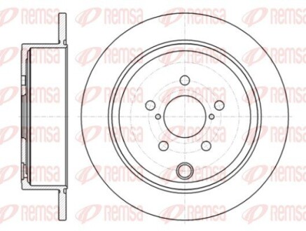 Диск тормозной SUBARU FORESTER 08-,IMPREZA 08-,LEGACY V 09-,OUTBACK 09- задн. (выр-во) REMSA 61415.00