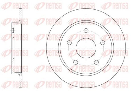 Диск гальмівний REMSA 6147.00