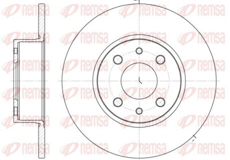 Диск гальмівний REMSA 6150.00 (фото 1)