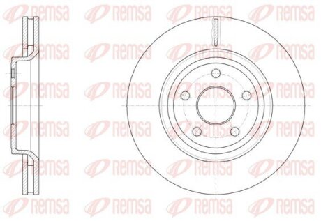 Диск гальмівний REMSA 61512.10