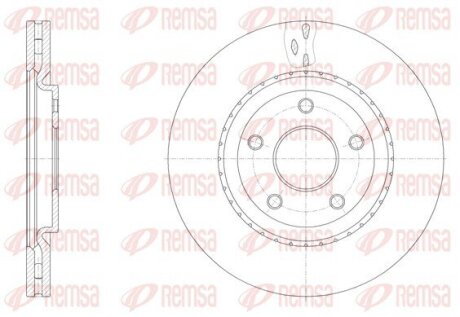 Диск гальмівний REMSA 61515.10