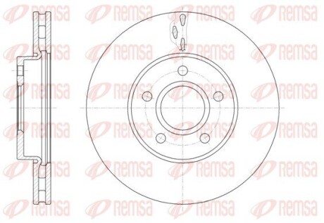 Диск гальмівний FORD/VOLVO FOCUS/CMAX/C30 передн. вент. REMSA 61560.10