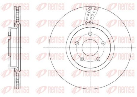 Диск гальмівний REMSA 61561.10