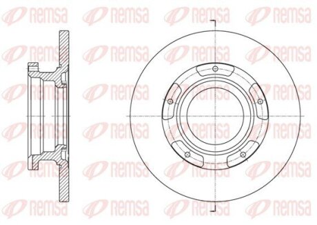 Диск гальмівний REMSA 61564.00