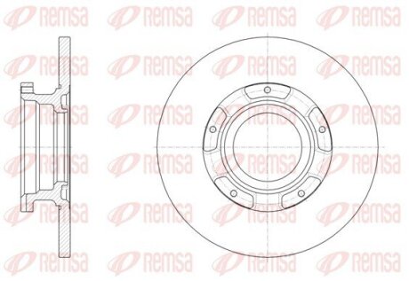 Диск гальмівний REMSA 61566.00