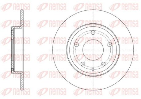Диск гальмівний REMSA 61575.00