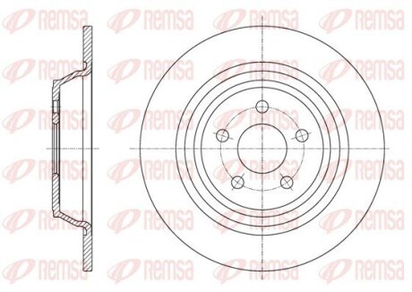Диск гальмівний REMSA 61604.00