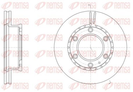 Диск гальмівний REMSA 61706.10