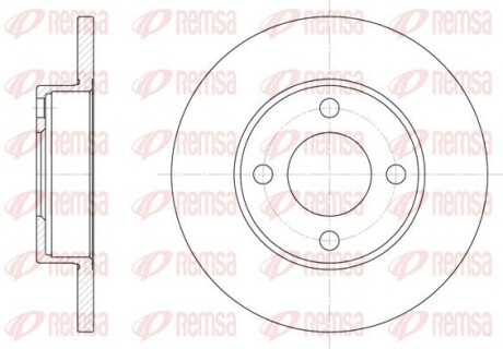 Диск тормозной AUDI 100 передн. (выр-во) REMSA 6181.00