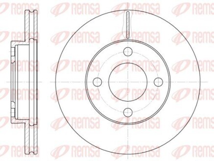 Диск тормозной AUDI 100 (43, C2) (08/76-07/82) передн. (выр-во) REMSA 6185.10