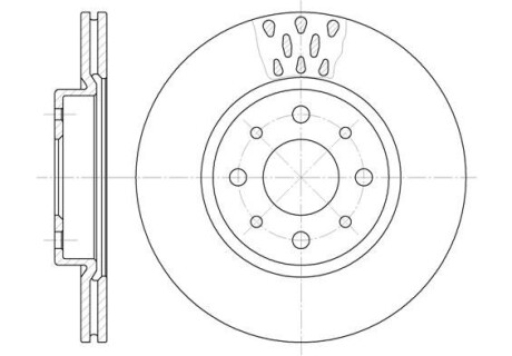 Диск тормозной ALFA ROMEO, FIAT, LANCIA, передн., вент. (выр-во) REMSA 6189.10