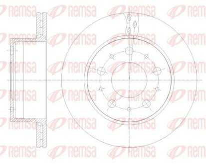 Диск гальмівний REMSA 62109.10