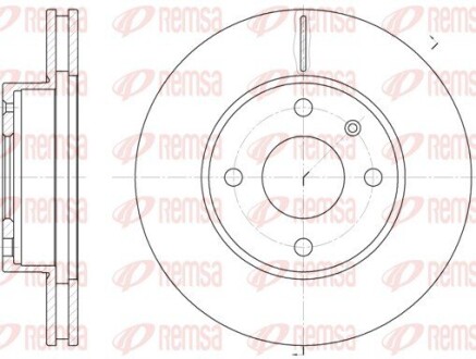 Диск гальмівний FORD, передн. REMSA 6215.10