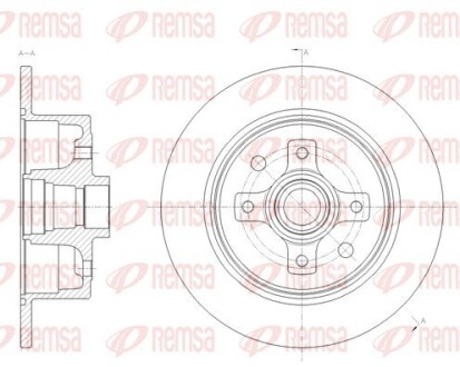 Диск гальмівний REMSA 6217.00