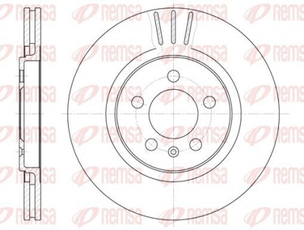 Диск гальмівний SEAT, VW, передн. REMSA 6293.10