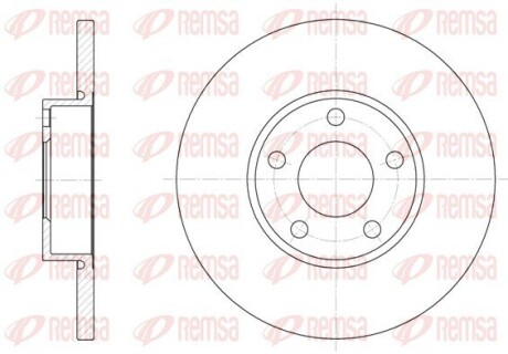 Диск гальмівний AUDI A4, A6 передн. REMSA 6327.00