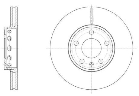 Диск тормозной AUDI 100, A4, SKODA SUPERB, VW PASSAT, передн. вент. (выр-во) REMSA 6328.10