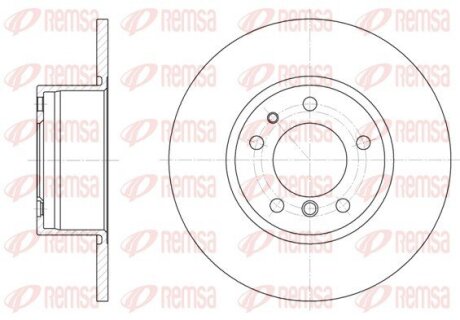 Диск гальмівний REMSA 6347.00