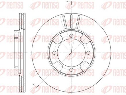 Диск гальмівний REMSA 6389.10