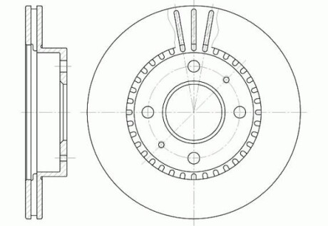 Диск гальмівний NISSAN, передн. REMSA 6423.10